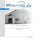 Tablet Screenshot of kfz-neumayer.de
